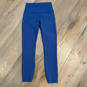 Lululemon Wunder Train Leggings Size 4 Blue